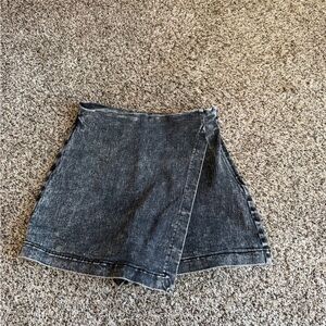 Flying Tomato Charcoal Denim Skirt